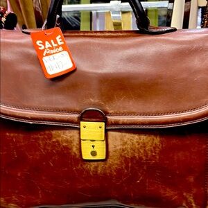 Classic Brown Leather Men's Bag